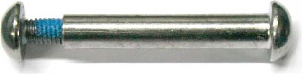 Dämpferachse aus Stahl mit M6 Linsenkopfschraube vernickelt 8x53