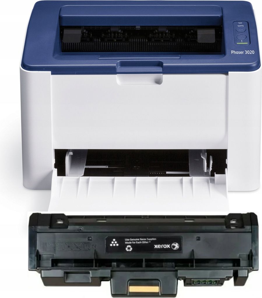 Drukarka laserowa Xerox Phaser 3020, format A4, z Wi-Fi i Zdjęcie produktu 