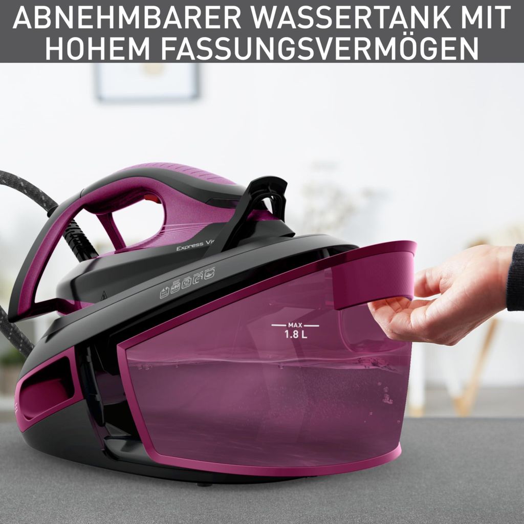 Tefal Dampfbügeleisen Bügelhilfe Haushalt Express Vision Produktbild 