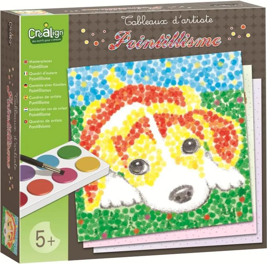Crealign Punktkunst Animaux kit de bricolage créatif enfant