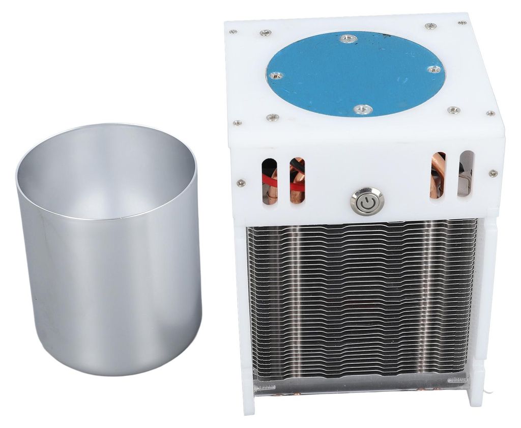 Getränkekühler mit einstellbarer Temperatur – Schnellkühlender, tragbarer Getränkekühler mit Becher für Auto, Camping und Büro – 12 V