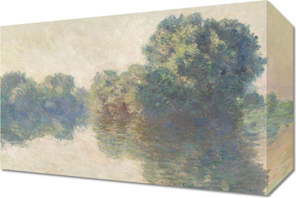 Bild 30x20cm Die Seine in Giverny, Monet Vintage für das Wohnzimmer
