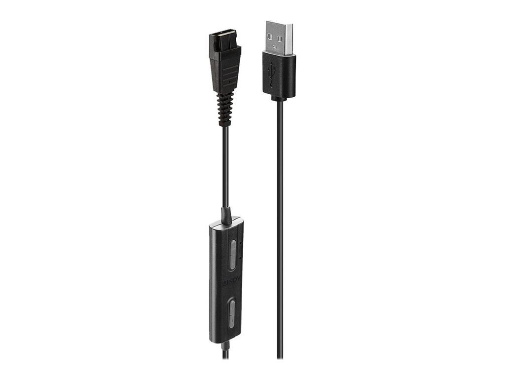 LINDY USB Type A to Quick Disconnect Adapter für Plantronics