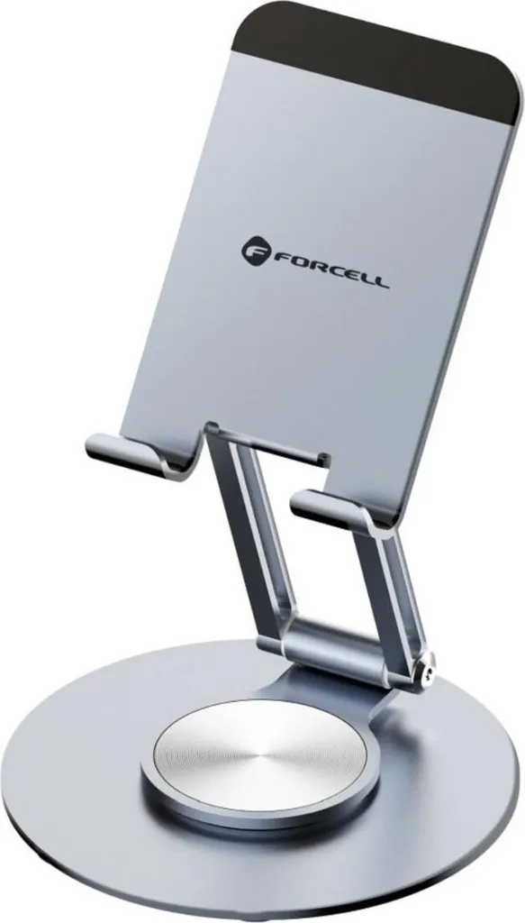 Forcell F-GRIP Fold Stand 3 Grigio: Supporto Alluminio 360 per Tablet e Smartphone