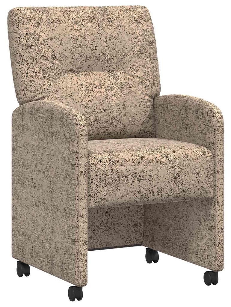 Esszimmerstühle mit Rollen 2 pcs Hellgrau 57 x 67 x 95 cm