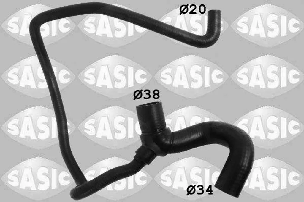 Tuyau de radiateur renforcé SASIC 3406258 haute résistance OE 1337715