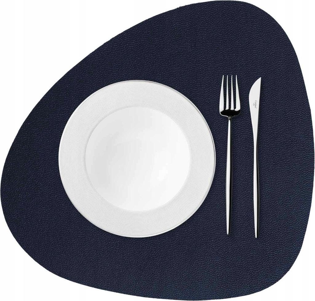 Wasserfeste Unterlage Küchenmatte Für Den Tisch Unter Dem Teller 35X45 Dunkelblau Skin