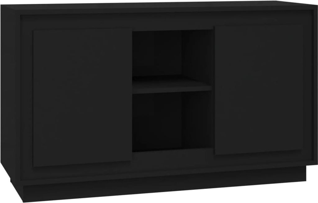 Sideboard Schwarz 102x35x60 cm Holzwerkstoff