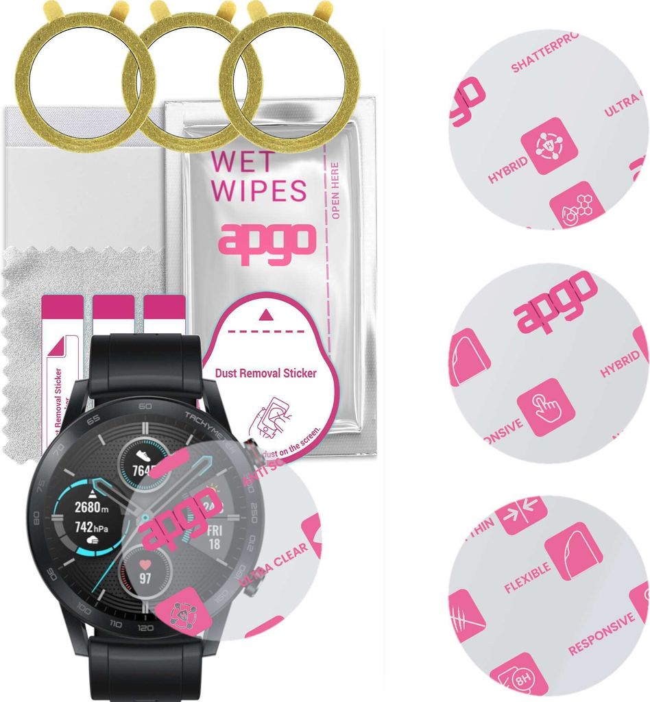 apgo 3 Stück Schutzglas, klar, kompatibel mit Honor Magic Produktbild 