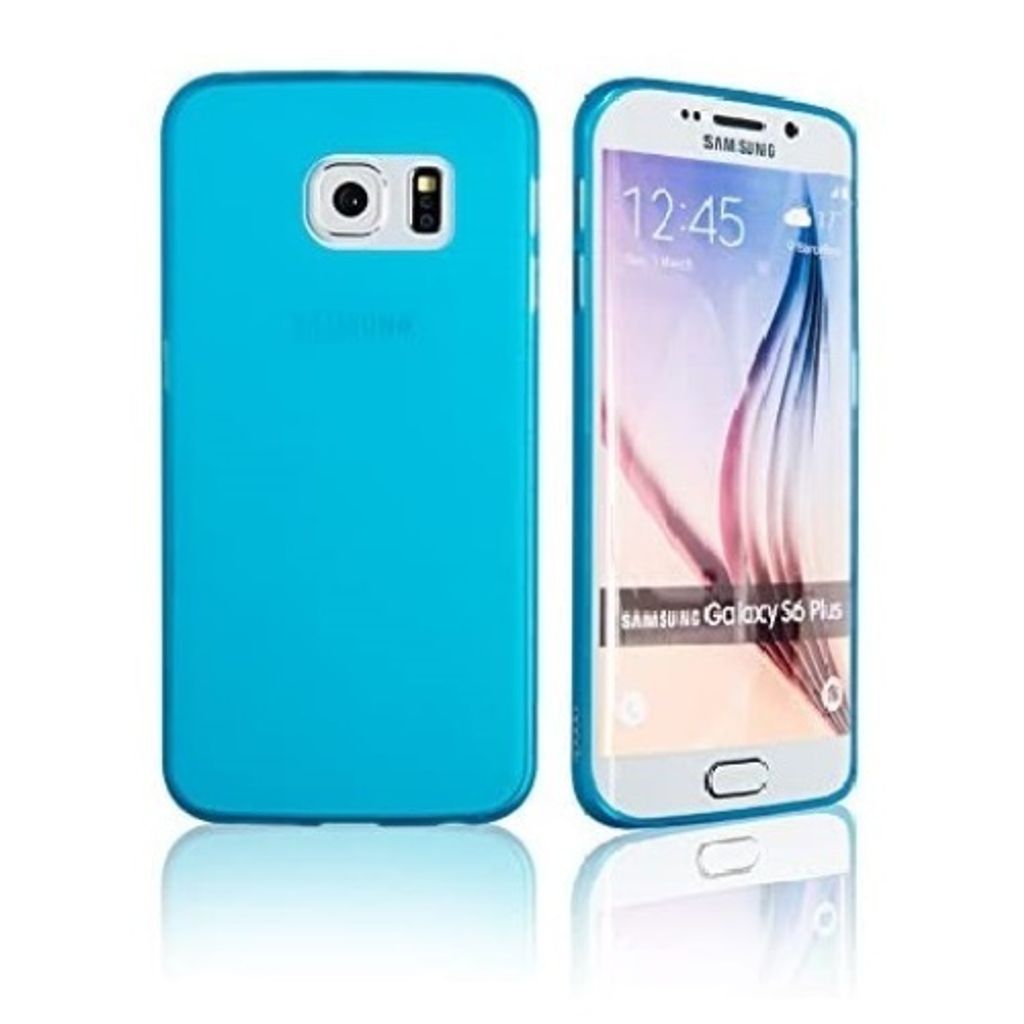 Ultra Slim Soft Cover Light Blue für Samsung Galaxy S6 Edge