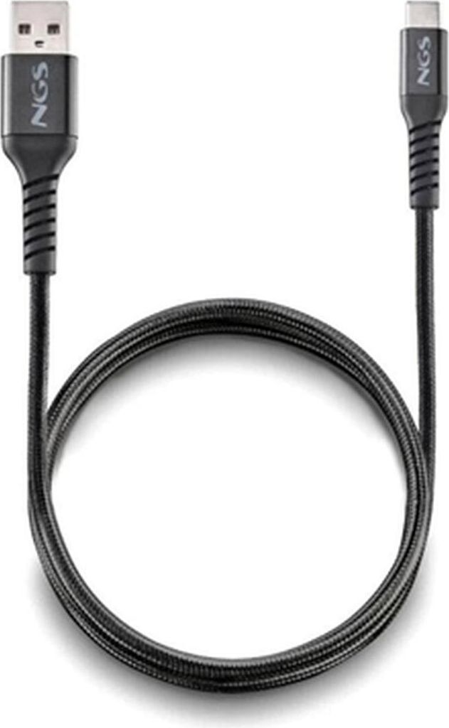NGS KNOT-AC, 1 m, USB A, USB C, USB 2.0, 0,48 Gbit/s, Schwarz