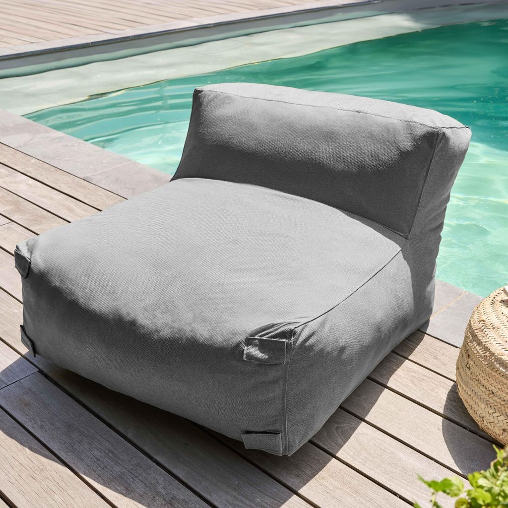 Modulares graues Sofa-Sessel - Oviala Mixi