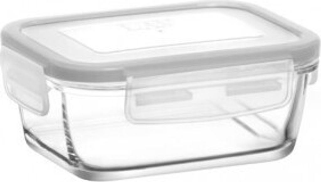Glas Behälter mit Deckel 375ml, 13x9,5x6cm