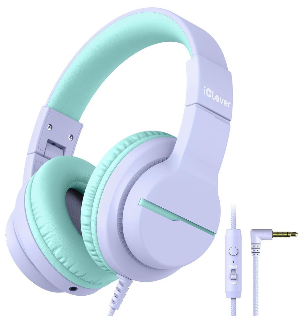 iClever Kinder Kopfhörer, Kinderkopfhörer mit Kabel 85dBA Produktbild 