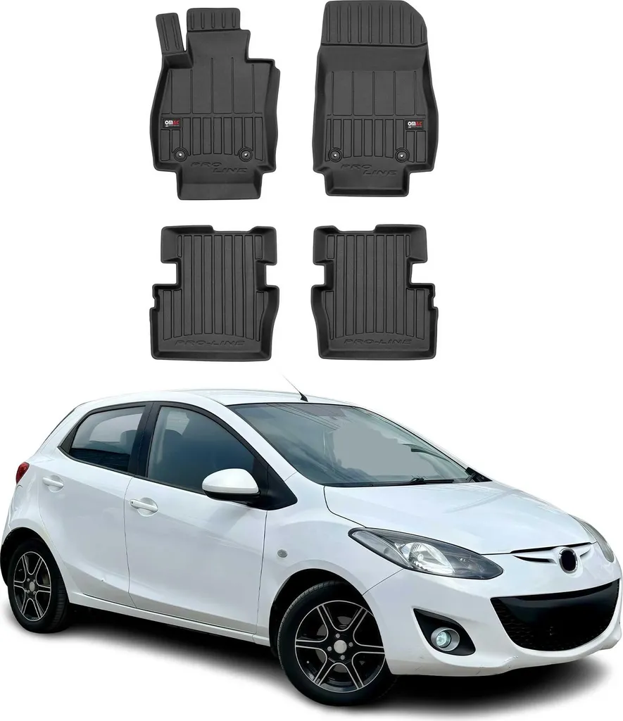 Offerta Tappetini Mazda 2 2014-2025 | Gomma TPE Premium Nero 4pz