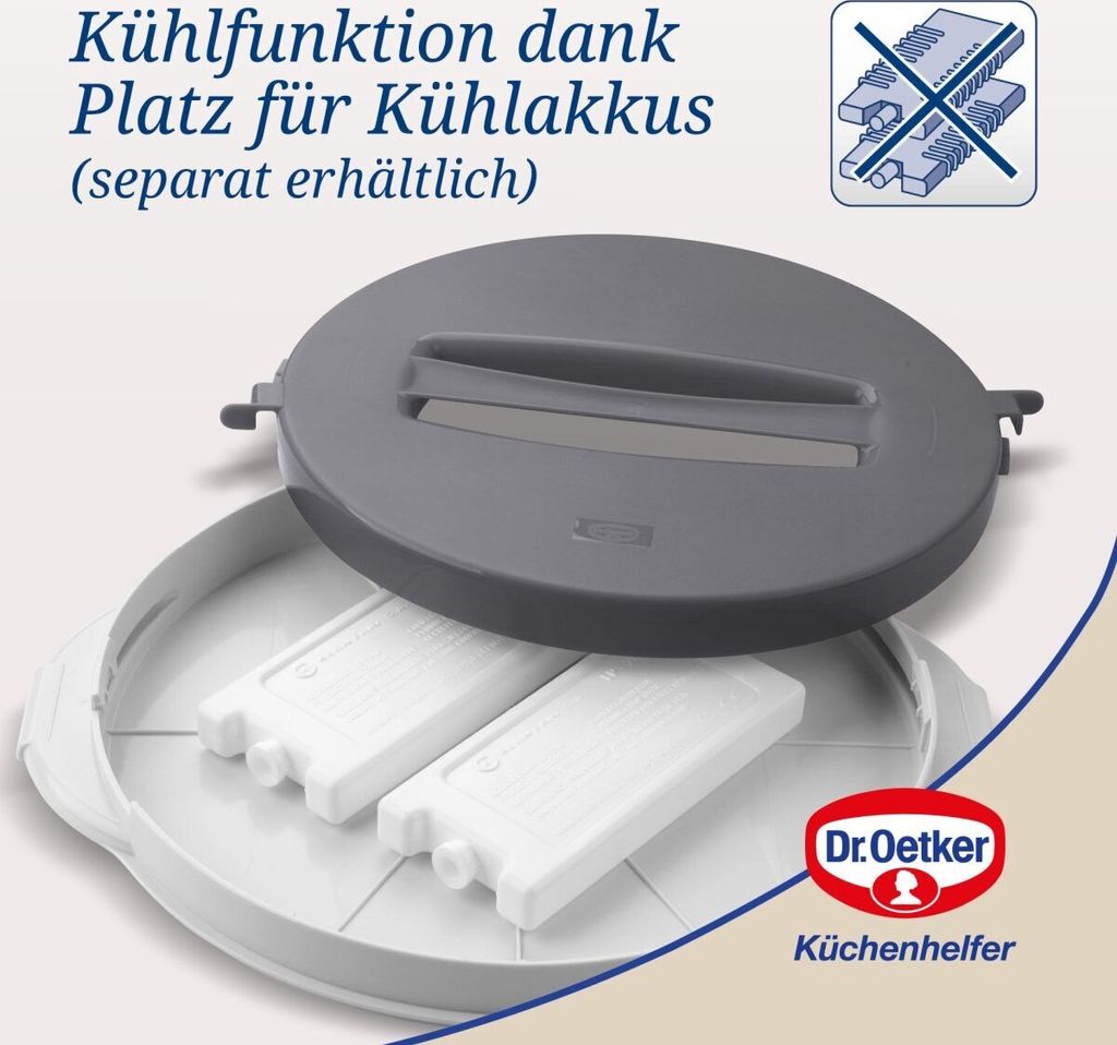 Dr. Oetker Transportbox für Kuchen mit Kühlfunktion