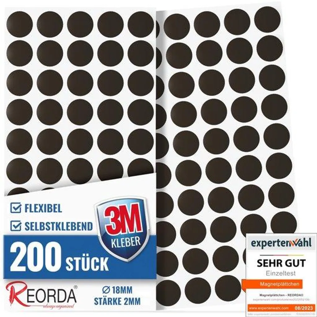 Aimants autocollants pour fermeture de boîte et décoration - Pack 200