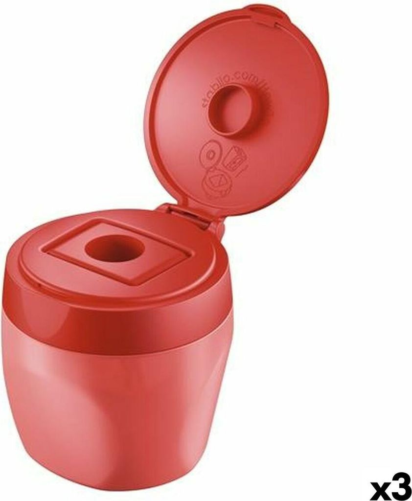 Stabilo - Potslijper 4849 Woody 3 in 1 Rot | 3 Stück