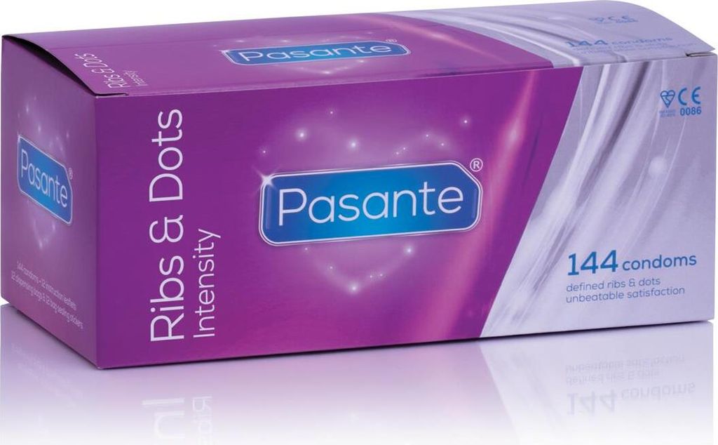 Pasante Ribs & Dots Intensity Kondome 144 Stück Produktbild 