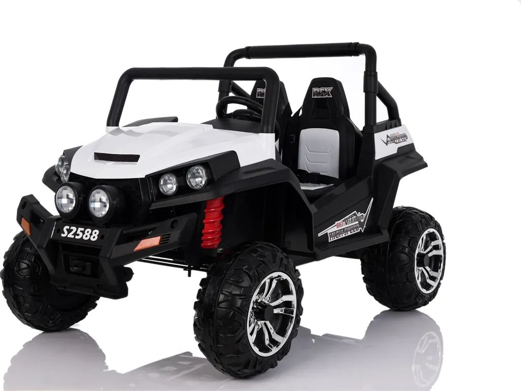 Voiture de loisir RSX pour deux enfants - 4 roues motrices et 2x12V