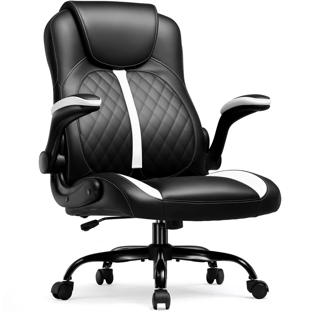 GTPLAYER Sedia da Gioco Bianca - Ergonomia e Braccioli Pieghevoli Top