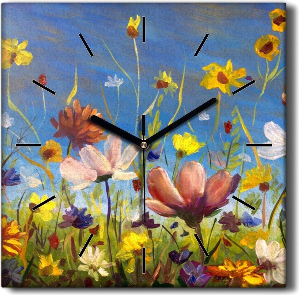Coloray Hodiny Unikátní 30x30 cm  Tiché hodiny Pro obývací Produktbild 
