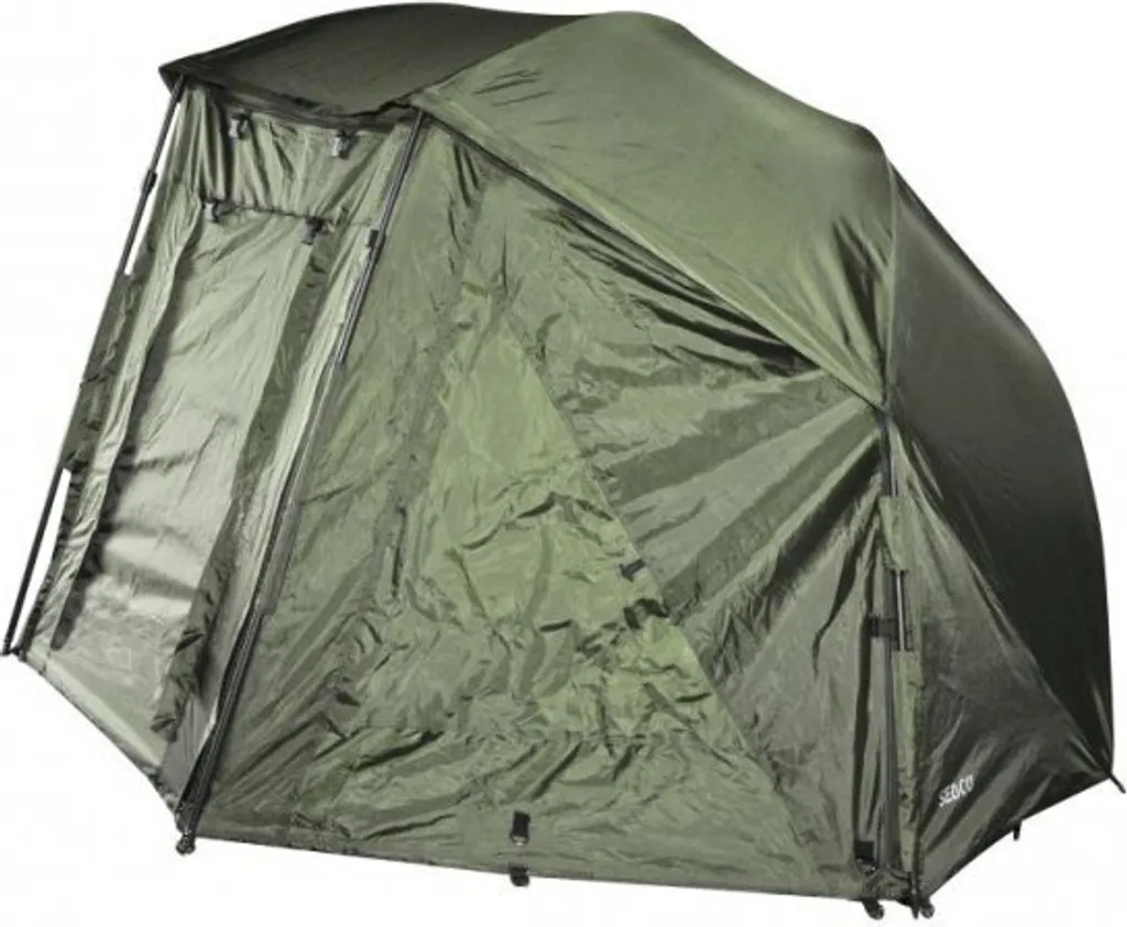 Abri Pêche Brolly Bivak FT003 60IN Kaki - Restez au Sec Face à la Pluie