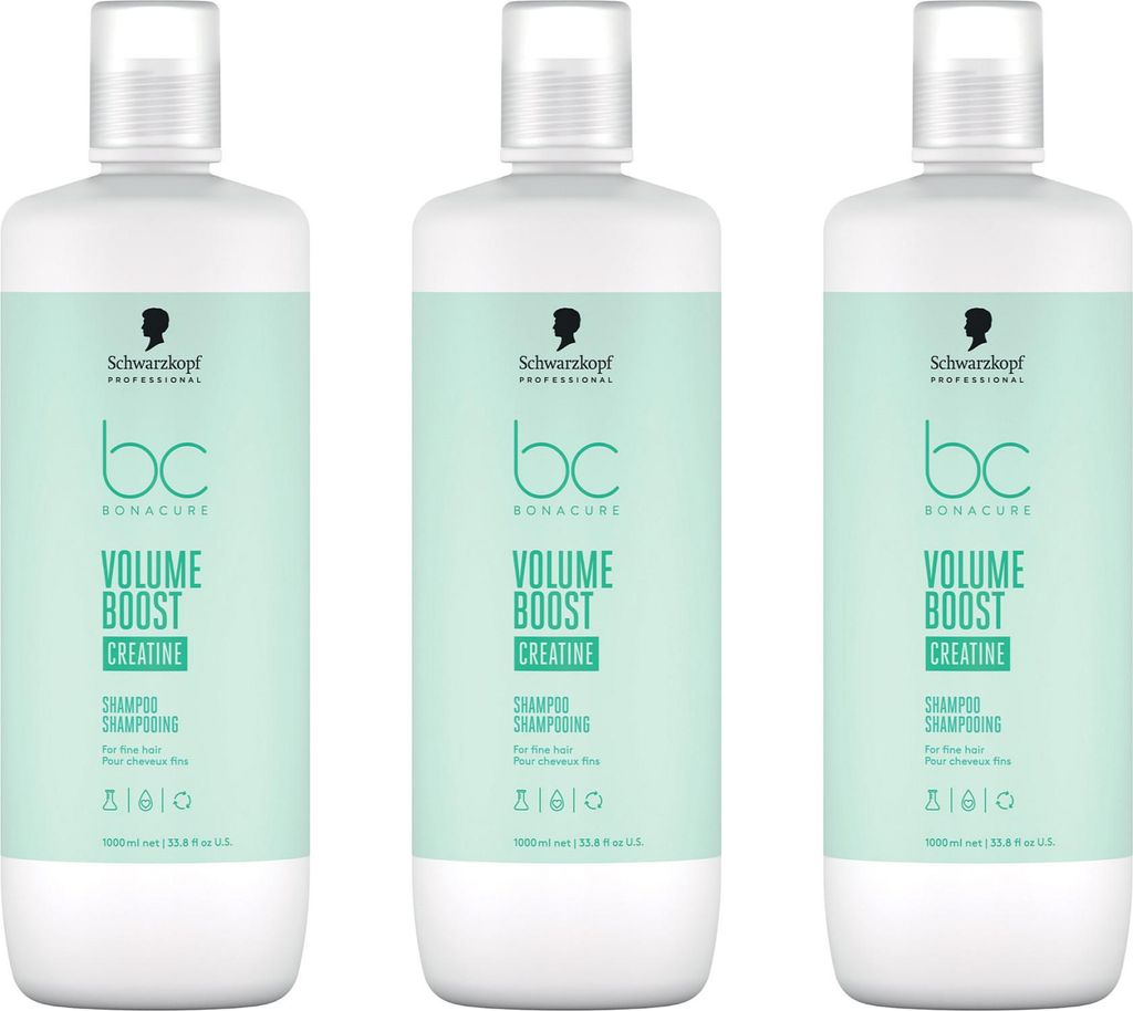 BC Bonacure Volume Boost Shampoo 3x1000 ml Produktbild 