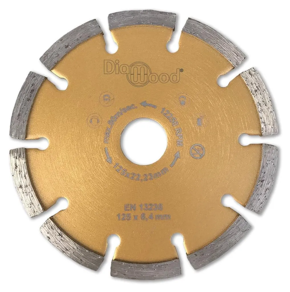 Disque Diamant pour Déjointoyer les Façades en Briques et Béton - 125 mm