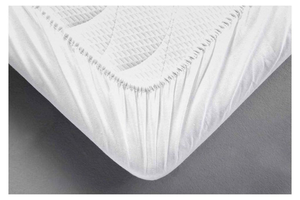 Premium Spannbetttuch, Wasserdicht und atmungsaktiv, 180/200 cm, Baumwolle/Weiß
