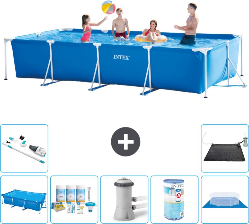Intex-Schwimmbecken mit rechteckigem Rahmen – 450 x 220 x Produktbild 