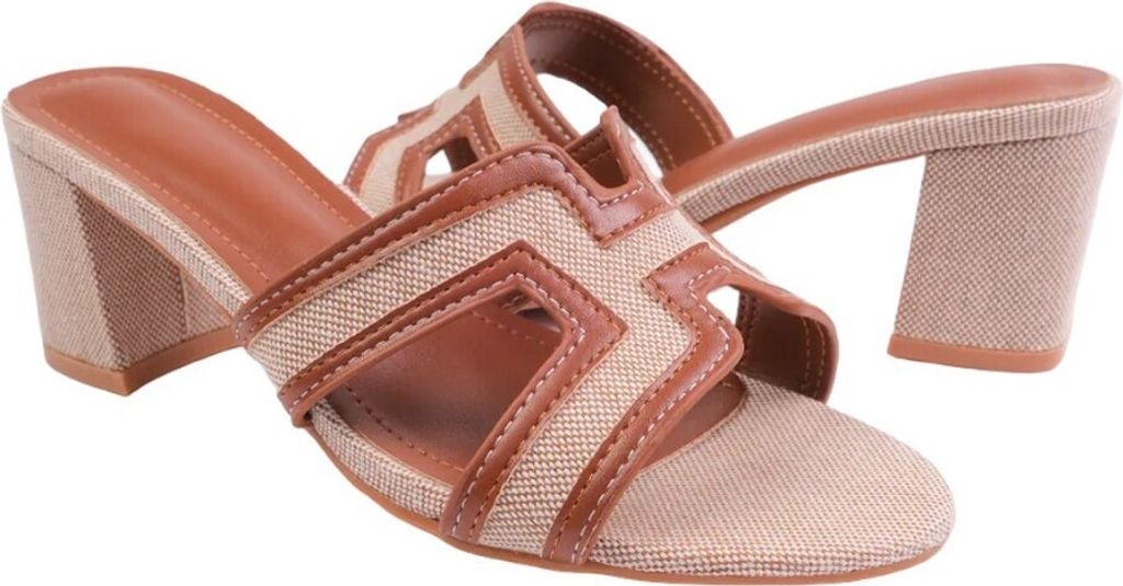 Where's That From - Damen Sandalen "Drama", Ausschnitt, PolyurethanWM370 (40 EU) (Hellbraun)