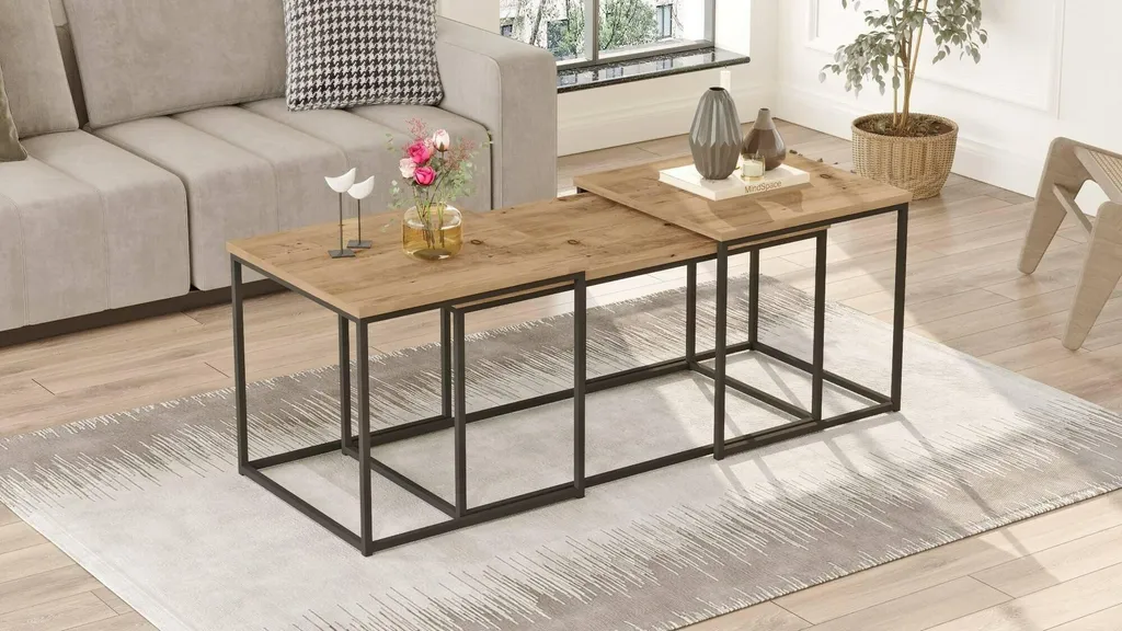 Table basse modulable Azele pour optimiser le rangement du salon - 6