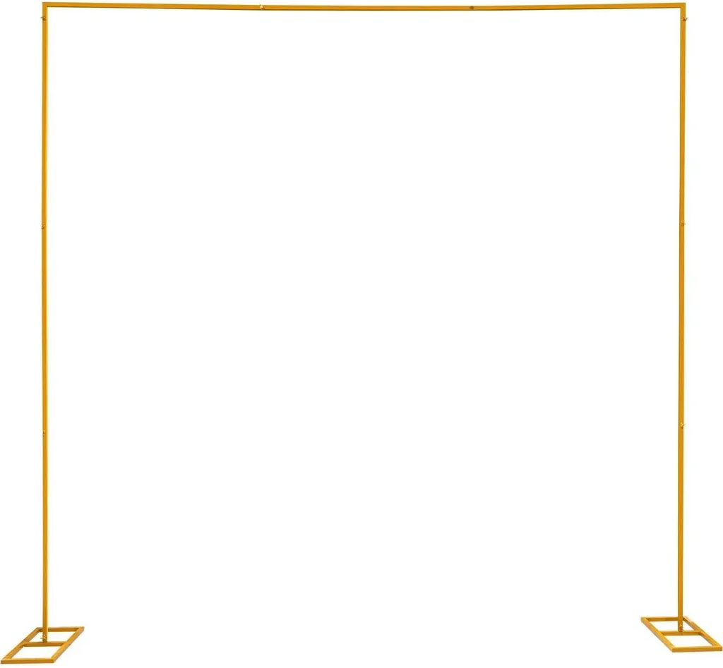 Arche de mariage stable en métal jaune 3x3m structure modulable