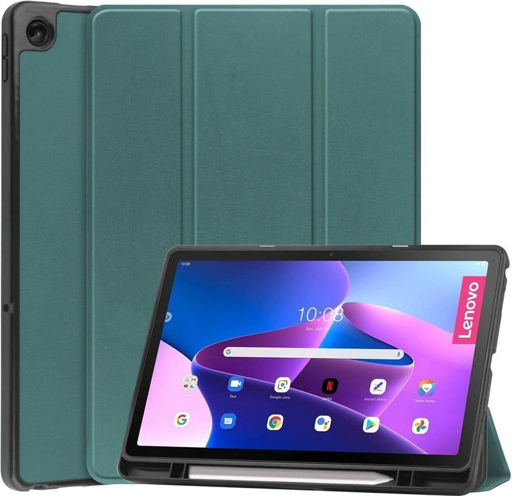 Bizon Case Tab Lizard Lenovo Tab M10 Plus Gen 3 dunkelgrün