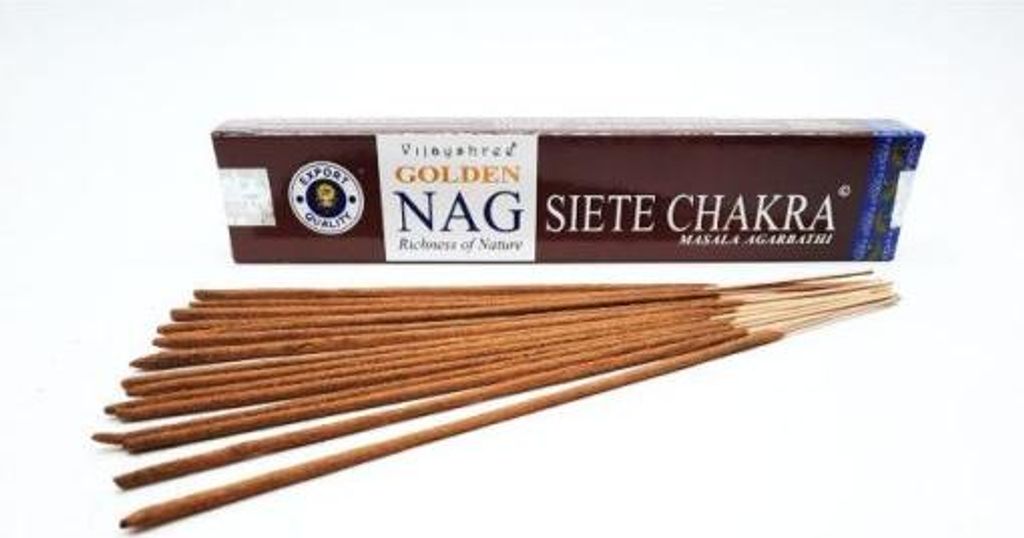 ZENHOME Vonné paličky Golden Nag 7 Chakra 100% natural Obrázok produktu 