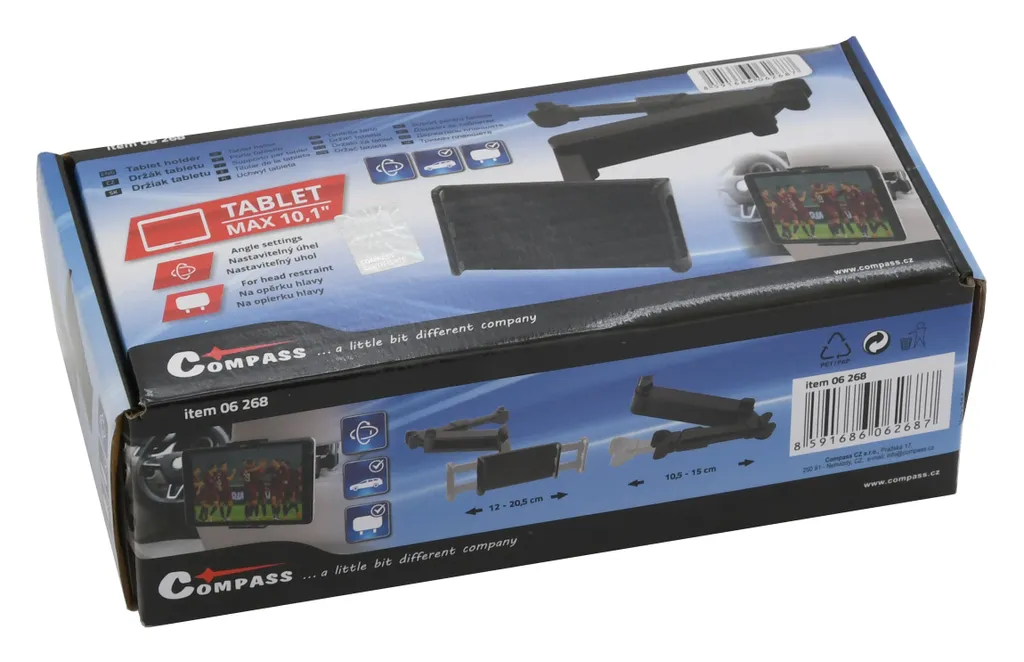 Supporto Tablet Auto Compass 06268 - Sicurezza e Stabilità Poggiatesta - 8