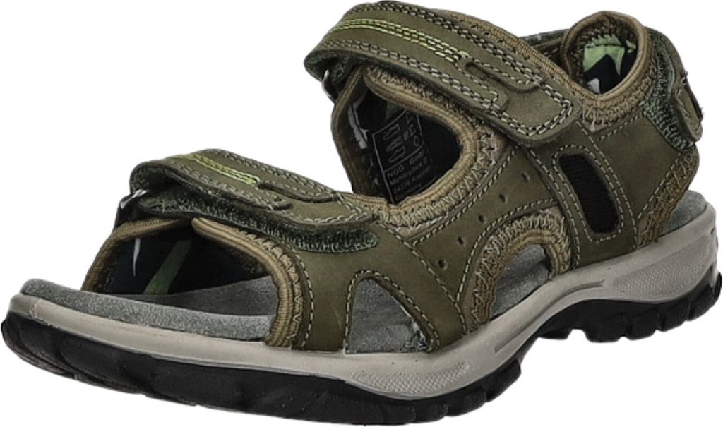 BOXX Kids Kinder-Jungen-Sandalette Military-Oliv-Grün-Grau, Farbe:grün, EU Größe:32
