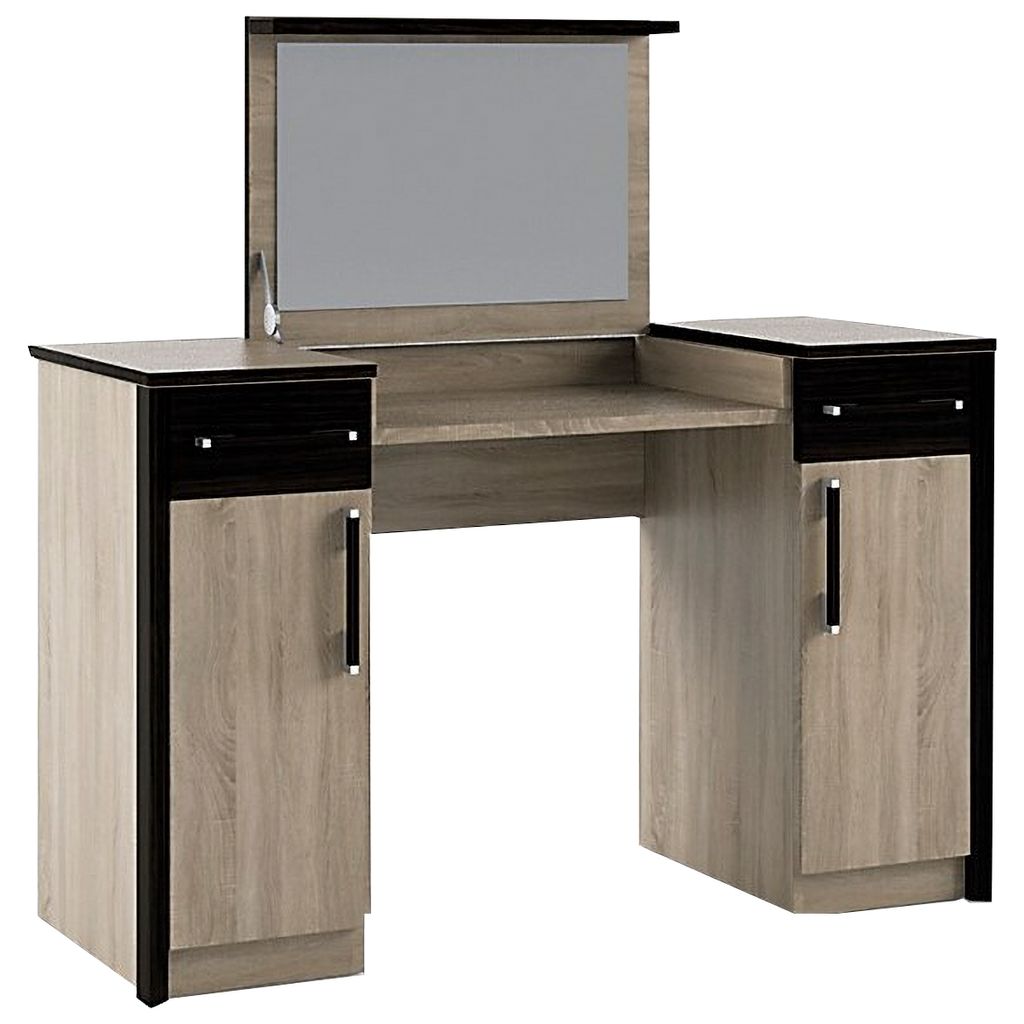nabbi Toilettentisch mit Spiegel Seine DT - Dub-Sonoma / Wenge-Magie