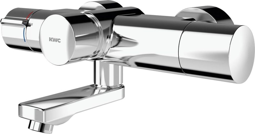 KWC AR Wandbatterie, F5, hydr., Thermostat, Schwenkauslauf, 135 mm, C-Modul