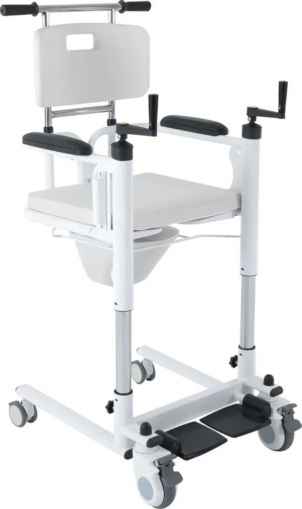 Réduire l'effort de levage : fauteuil élévateur patient blanc réglable