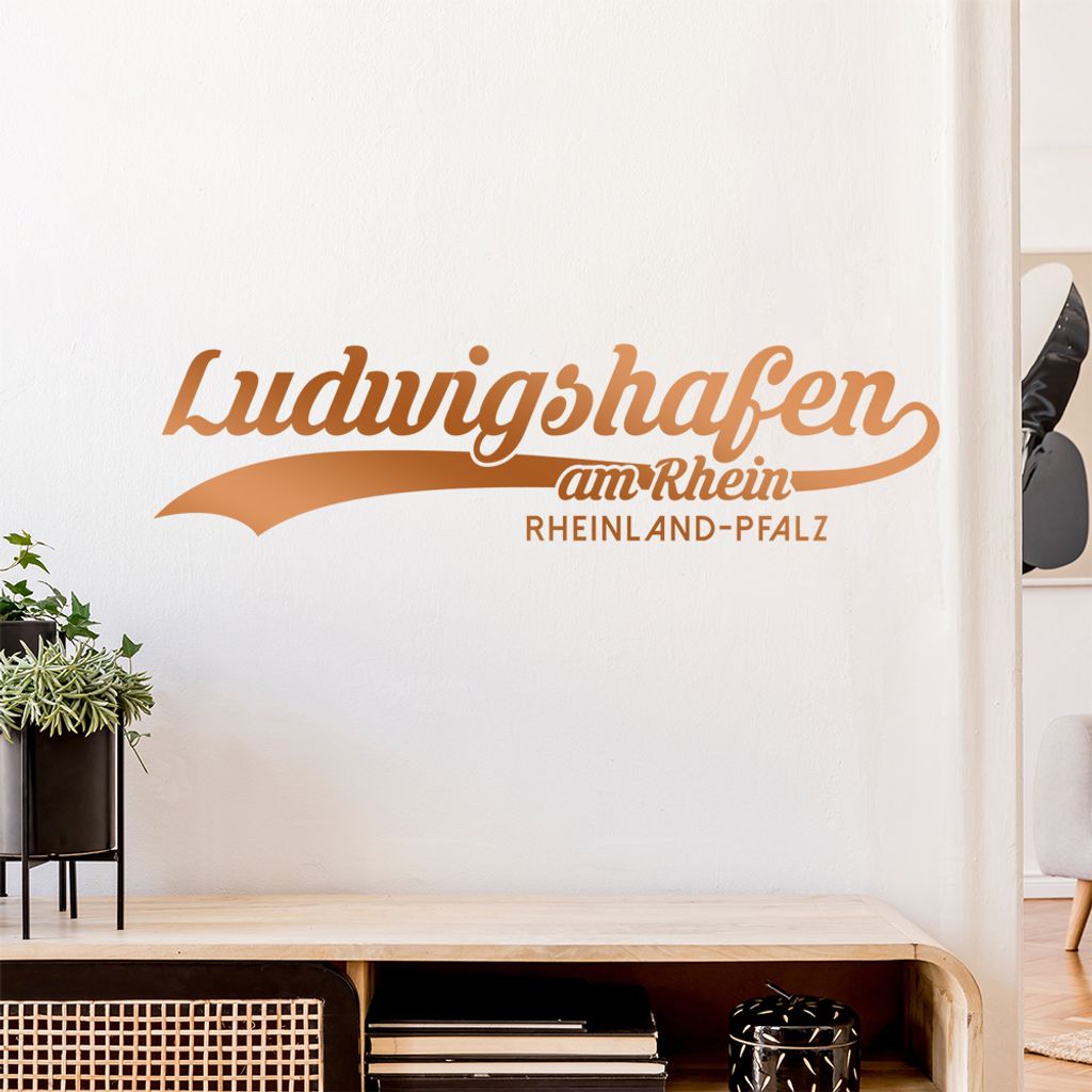 Ludwigshafen Rheinland-Pfalz Wandtattoo Wandaufkleber Wall Sticker - Dekoration, Küche, Wohnzimmer, Schlafzimmer, Badezimmer
