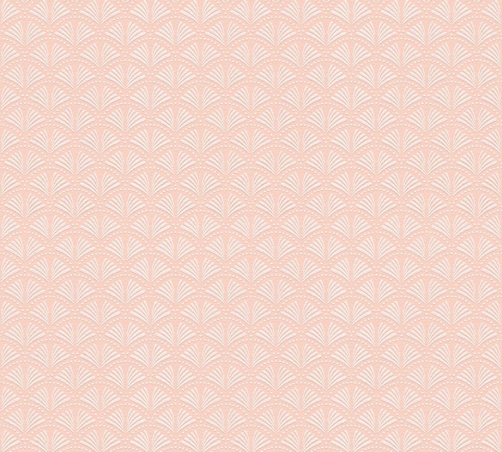 A.S. Création Art Deco Tapete Trendwall 2 Vliestapete metallic rosa weiß 10,05 m x 0,53 m