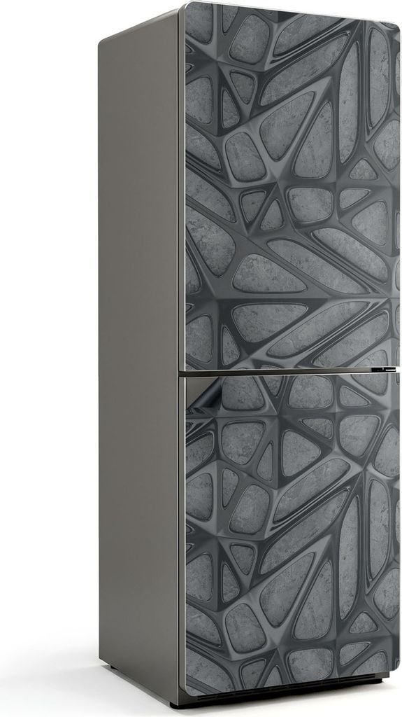 Abstraktes 3D-Muster – Magnetische Kühlschrank Abdeckung – Dekorfolie magnetisch Küche – Kühlschrank Magnet Deko – selbstklebende Magnet...