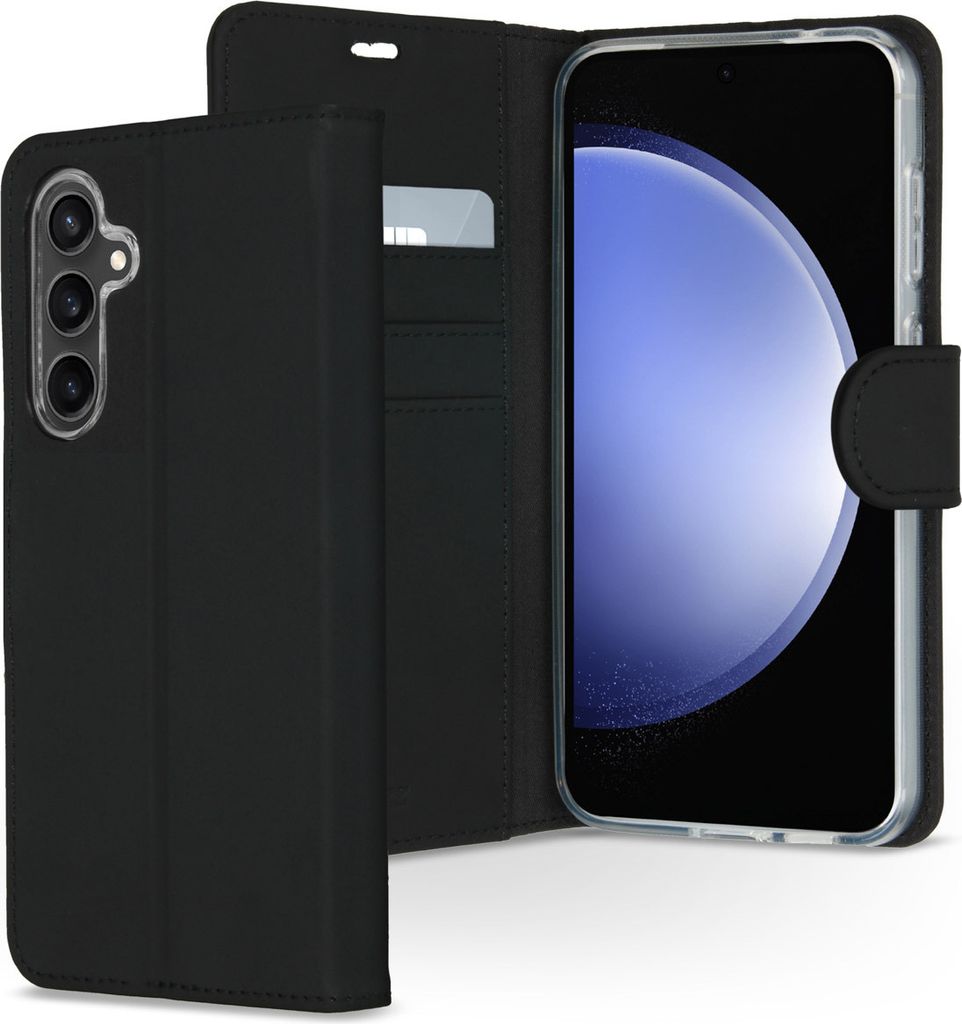 Accezz Wallet TPU Klapphülle Samsung Galaxy S23 FE - Schwarz