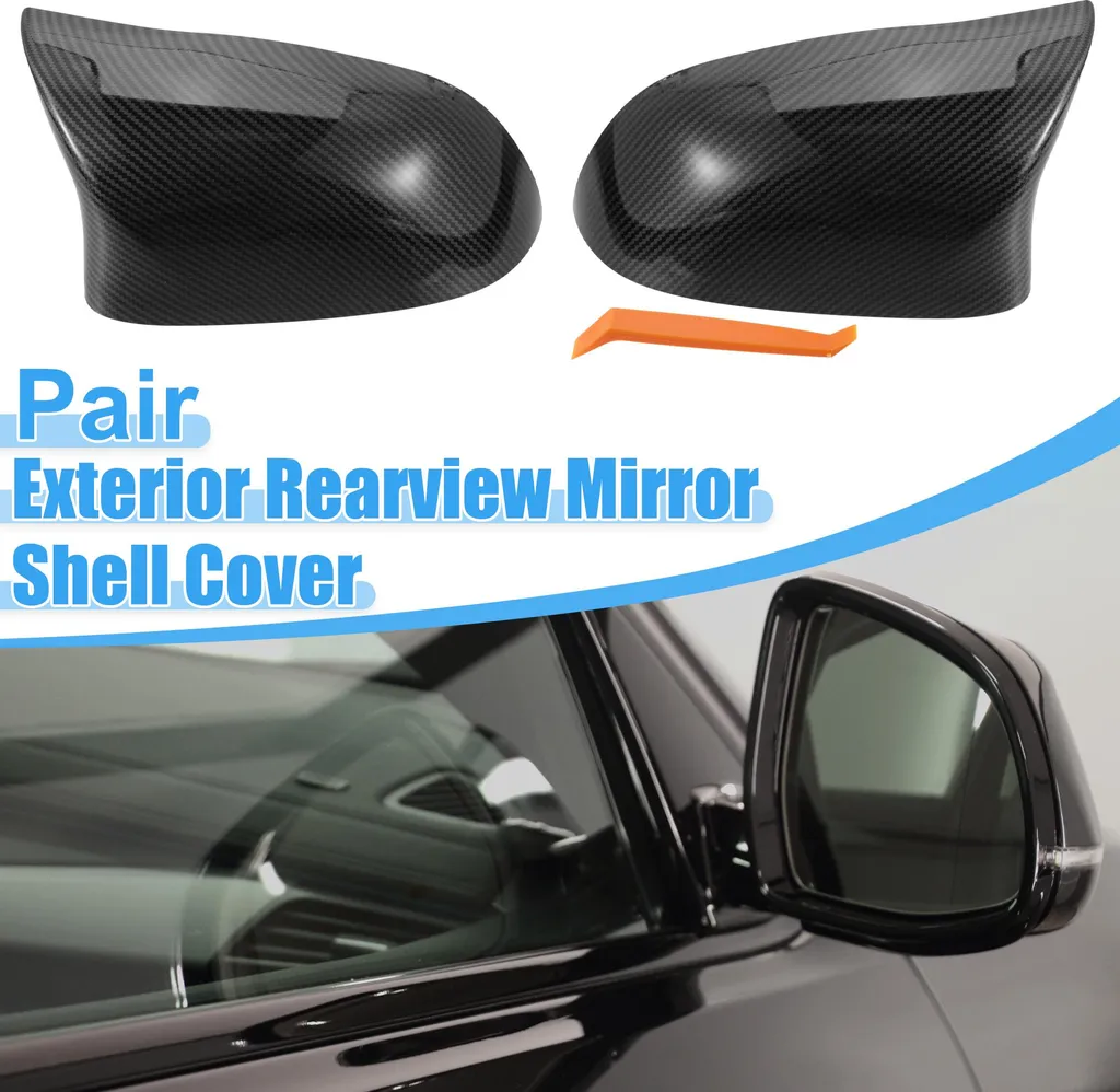 Coque Rétroviseur Noir Brillant pour BMW X3 - Finition ABS Premium