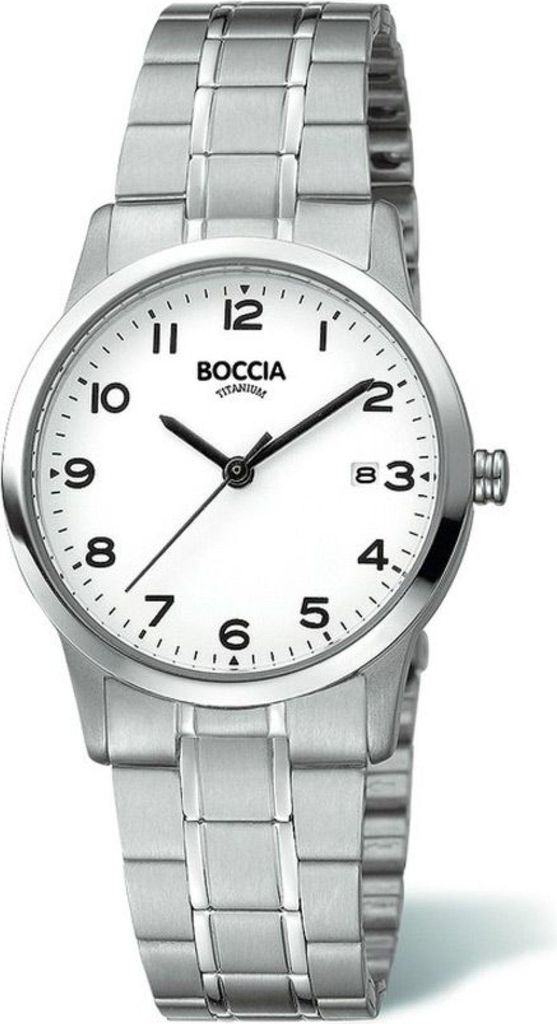 Boccia Titanium 3302-01 Uhr Damenuhr Titan Datum silber