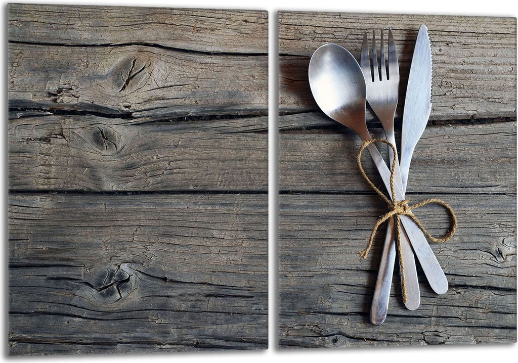 Glasschutzplatte für den Herd 2x40x52 Besteck