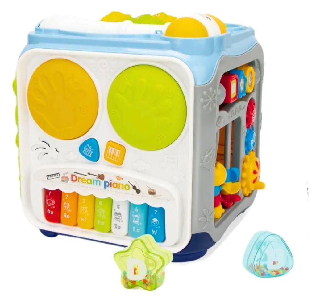 Cube multifonctionnel avec son et lumière interactif pour bébé - Modèle M1