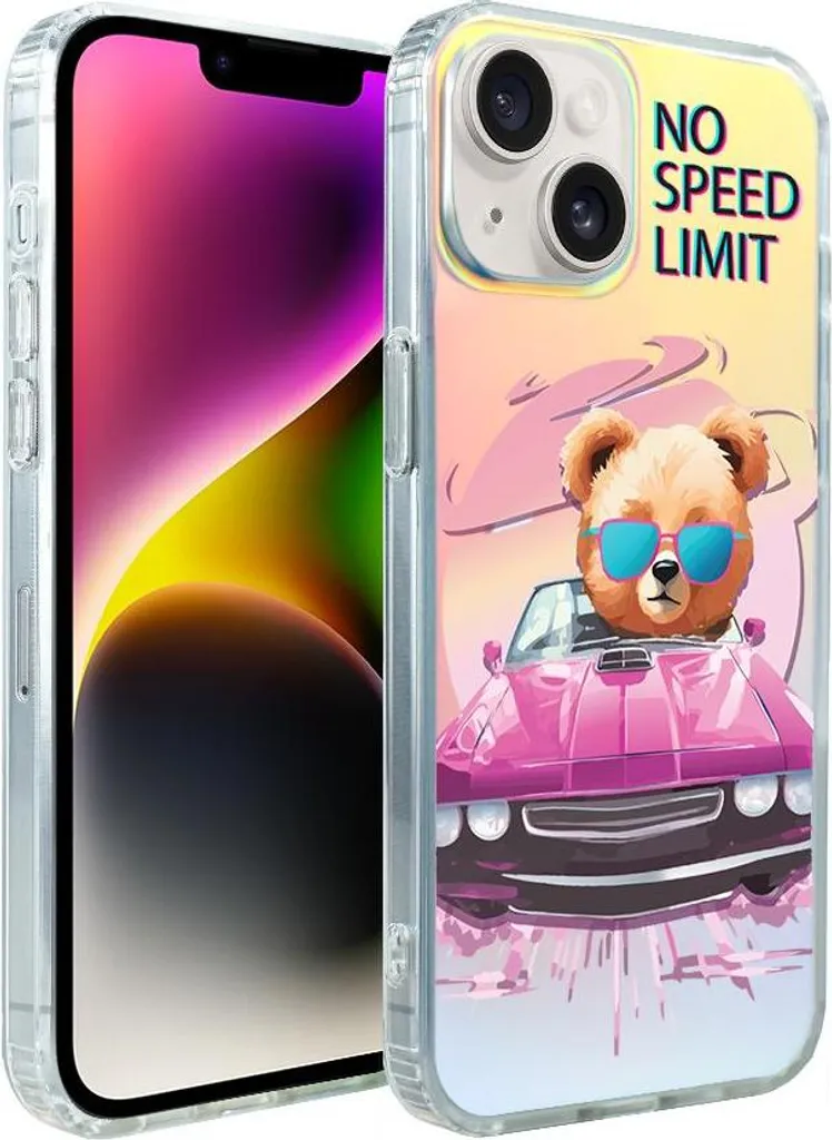 Cover MagSafe iPhone 14 IBIZU: Estetica Pink Car e Tramonto Californiano